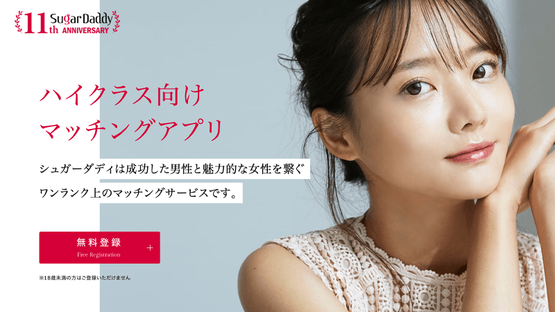 SugarDaddyの出会いやすさと特徴を紹介するイメージ